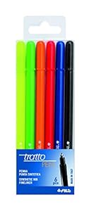 Lot de 6 Feutres Tratto Pen, 807800