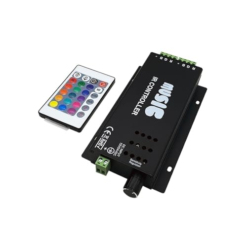 Bande lumineuse colorée RGB animée par contrôleur de musique 24 touches de salon