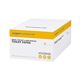 AmazonCommercial FSC certified paper 2-Ply White Quick Dispensing Toilet Paper for RV's & Marine, Waste-Tank Compatible, 300 Sheets per Roll - 24 Rolls