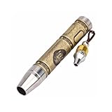 OEUVREBY Linterna de identificación de joyería de aleación de aluminio de mano, 10 W, recargable, carga USB, linterna profesional con 2 baterías