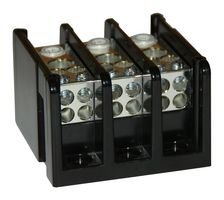 HP-ATB-175-2-3P - Panel Mount Barrier Terminal Block, 175 A, 600 V, 3 Pole, 2, Screw, 00 AWG
