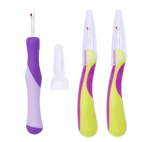 BGENHPON 3pcs Seam Rippers Sewing Seam Thread - Handy Unpicker with Ergonomic Handles for Sewing Crafting Knitting Embroidery Seam Ripper Sewing Accessories