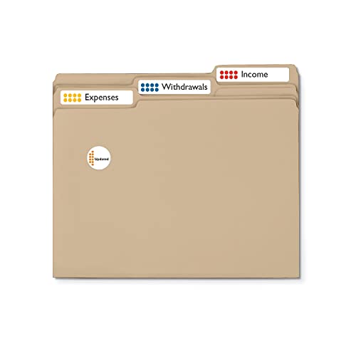 Avery 2181 File Folder Labels On Mini Sheets, 2/3 X 3 7/16, White, 300/Pack #TOP2