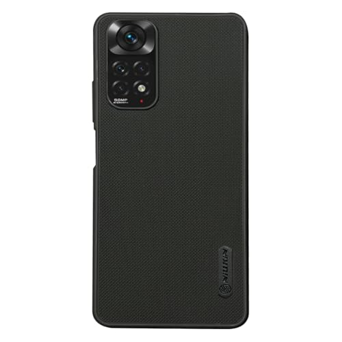 Image of NIUKIN Super Frosted Shield Pro Soft Mobile Back Case for Xiaomi Redmi Note 11 / Xiaomi Redmi Note 11s | Shockproof Scratchproof Cover | Black
