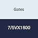 Gates 7/5VX1800 Super HC Molded Notch Powerband Belt, 5VX Section, 4-3/8" Overall Width, 35/64" Height, 180.0" Belt Outside Circumference