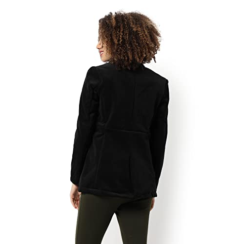 Image of PINACOLADA Women's Solid Regular Fit Blazer for Winter Wear | Collared Neck | Full Sleeve | Buttoned | Casual Jacket for Woman & Girl | Western Stylish Jacket for Women