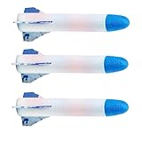 Genérico Rocket Launcher For Kids – 23x21x11cm | Foot Pedal Air Pressure | Light Up Outdoor Sports Flying Toy with 62cm Tube For Children Active Play Backyard Fun and Night Game Use