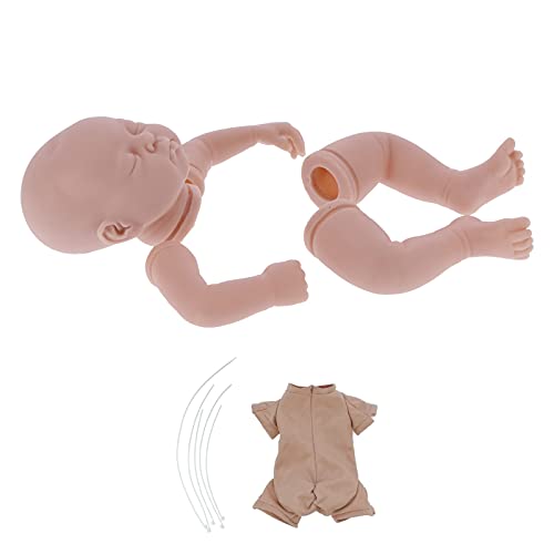 Kit de muñeco realista sin pintar con molde de silicona y PVC seguro 5