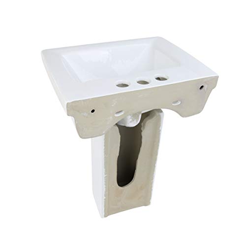 Lavabo Weewash infantil blanco resistente a arañazos con trasera abierta 6