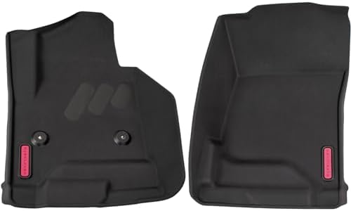 BaseLayer Front & Rear Floor Mats For Jeep Wrangler JK 2007-2017 - Custom Fit Waterproof Mats (Red)