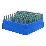 ULTECHNOVO 100 Stück Gummipolierset 3mm Schaft Schleifpuffer für Rotationswerkzeuge Polieraufsätze für Detailarbeiten und Schmuckherstellung Langlebiges Kohlenstoffstahl Zubehör Geräuscharme