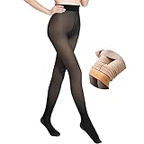 CM C&M WODRO Frauen Fleece gefütterte Strumpfhosen Fake Translucent Thermal Leggings Winter Sheer Warme Strumpfhosen Fußlose Strumpfhosen