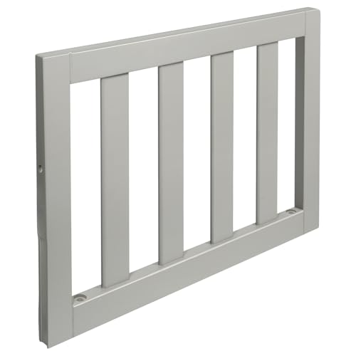 Salcod Toddler Safe Guardrail Compatible with Storkcraft and Graco Crib Conversion - CPSC Certified Crib Rail for Prevent Toddler from Rolling Off The Bed Gray