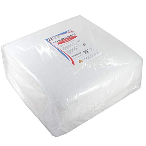 100 Pack Cushioning Foam Sheets Mighty Gadget (R) 12" X 12", 1/16" Thickness, Cushion Foam Wrap Sheets, Packaging Material, Moving Supplies For Packing Storage And Shipping #TOP1