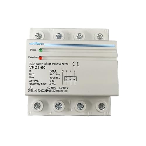 Relais de protection triphasé 60A automatique avec coupure rapide 380V