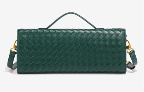 Image of Upbull Trendy Woven Evening Clutch Purses Women Underarm Shoulder Handbag Cute Satchels Crossbody Purse PU Leather Wallet