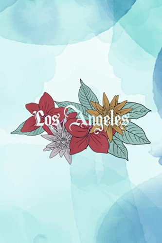 Monthly To Do List: Los Angeles Cali Vintage City Flowers Bouquet Souvenir