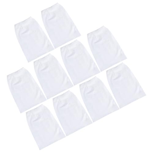 NUOBESTY Calcetines Filtrantes para Piscina 10 Unidades Red Fina de Limpieza para Skimmer Bolsa Coladora Blanca para Piscina Elevada y Subterránea Filtro Desechable Anti Residuos