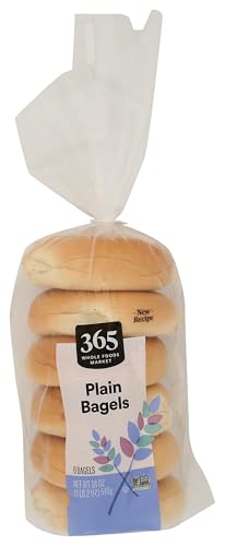 365 by Whole Foods Market Plain Bagels, 18 OZ