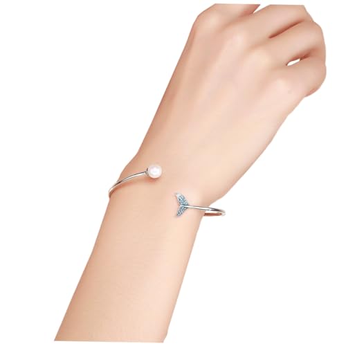 Bracelet queue de sirène bleue SECFOU en argent S925, cadeau idéal femme