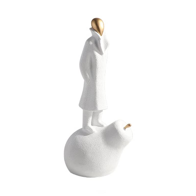 Décoration artistique de porche et salon avec sculpture en résine premium