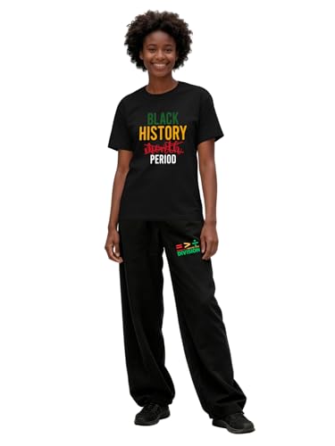 Image of Black History Pajamas, Graphic Matching Sets for Women, Magic Afro American Natural Hair Vintage Melanin T-Shirts and Pants