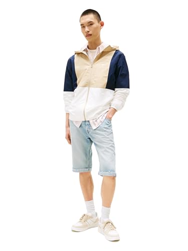 Tommy Jeans Men's Lightweight Hooded Waterproof Color Block Windbreaker Jacket3