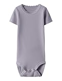 NAME IT Damen Nbfkab Ss Body Noos, Lavender Gray, Numeric_92