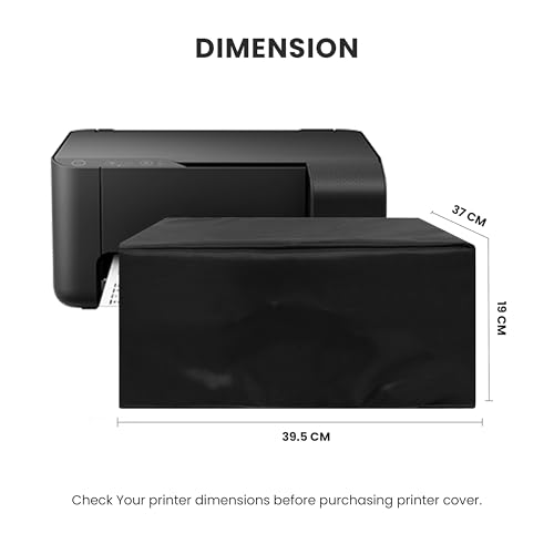 Image of Alifiya Dust Proof Washable Printer Cover for Epson Ecotank L3211 / L1250 All-in-One Ink Tank Printer - Black