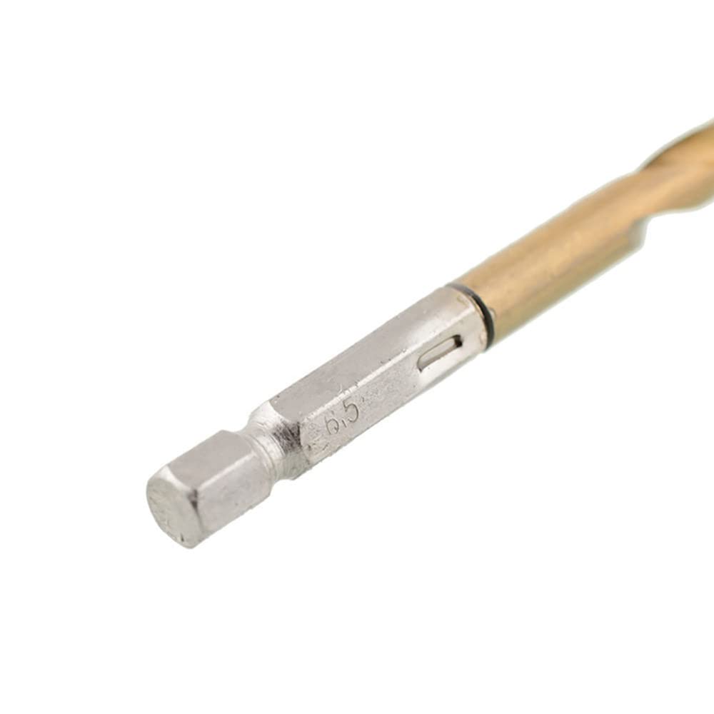 Set Di 13 Punte Elicoidali HSS, Punte Esagonali Rivestite In Titanio 1 5 Mm 6 5 Mm Per Foratura Del Legno 97378812 - Foto 2