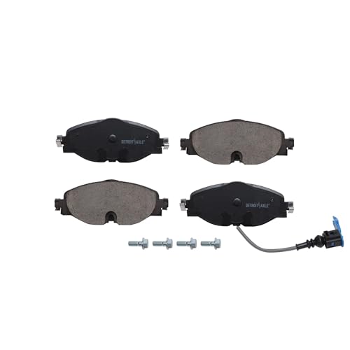 Image of Detroit Axle - Brake Pads for Volkswagen Golf Alltrack Sportwagen GTI, Front and Rear Ceramic Brake Pads w /Hardware Replacement