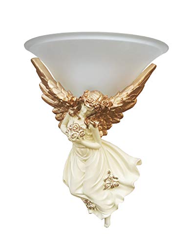 FixtureDisplays® Wall Sconce Light Fixture Up Lamp Bedroom Living Hallway Dinning Sanctuary Angel 15861-RIGHT-FBA