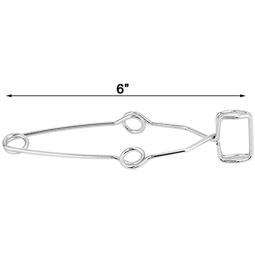 10 pcs labs stoddard test tube clamp stainless steel with finger grips 634 length
