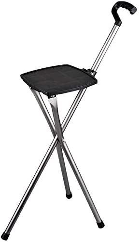 Béquilles pour personnes âgées avec chaise pliante pour le repos