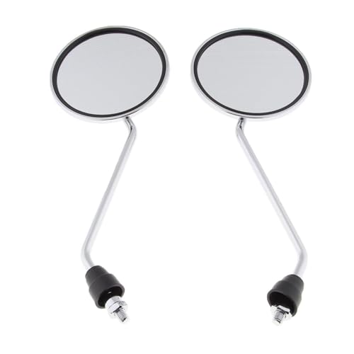 Rétroviseurs de moto universels 8 mm fixation guidon rond côté gauche droit