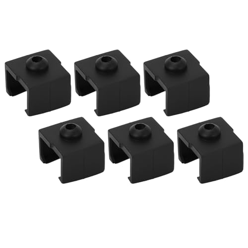 6Pcs Silicone Sock for Ender 3 V3 SE, 3D Printer Hotend Heater Block Cover, 3D Printer Replacement Parts