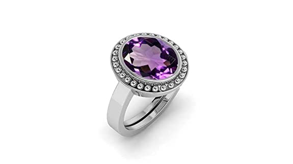 SIDHARTH GEMS 6.00 Ratti 5.25 Carat Amethyst Stone Silver Plated Adjustable Ring Original and Certified Natural Katela/Jamunia For Unisex Adult (B0BWNKRSNR) Amazon Price History, Amazon Price Tracker