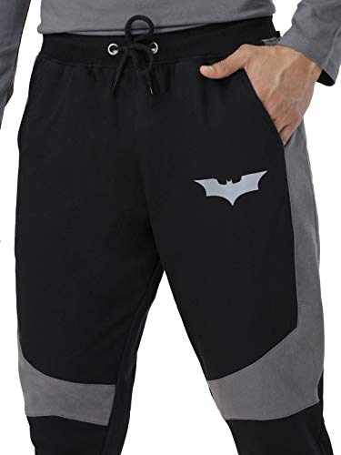 Image of The Souled Store Men Official Batman: Vigilante Black Printed Joggers
