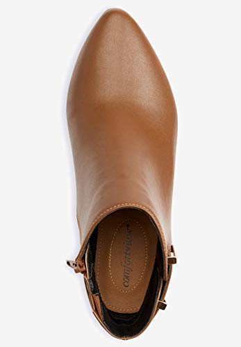 Comfortview Women's Wide Width The Decima Bootie - 12 W, Black #TOP5