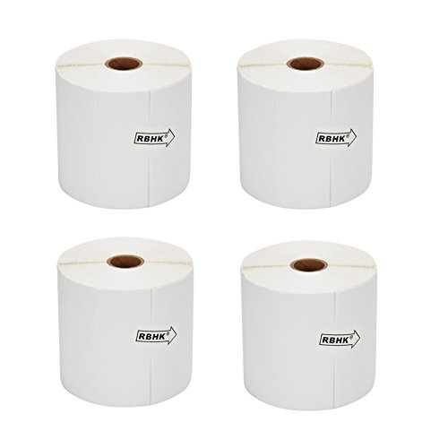 4x6 Direct Thermal Shipping Labels,450/Roll, Compatible Zebra 2844 ZP-450 ZP-500 ZP-505 (4 Rolls)
