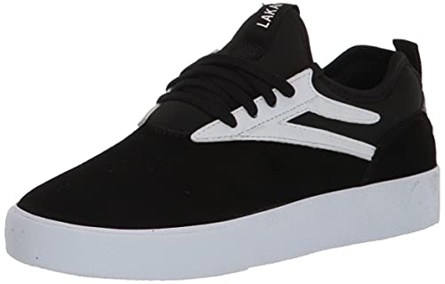 Lakai Men's Dover Skate Shoe, Black Suede, 12