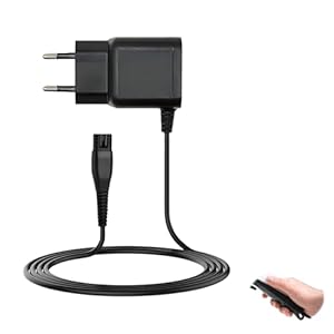 Chargeur Rasoir, Chargeur Tondeuse Barbe Câble de Charge Adaptateur Shaver Charger Compatible avec HQ8505 S5000 Adaptateur Alimentation Chargeurs Rasoir Câble de Rasoirs Électrique