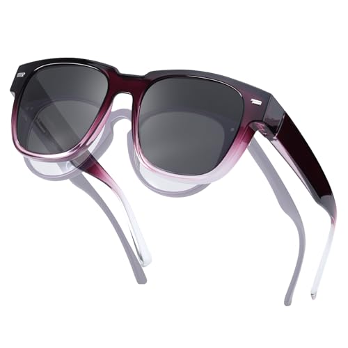 IGnaef Lightweight TR90 Polarized Fit Over Sunglasses to Wear Over Your Prescription/Reading/Regular Glasses IF1010