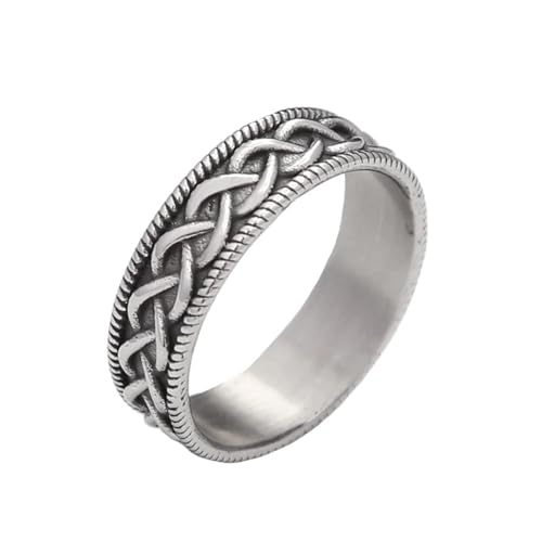Bague punk hommes femmes aux détails gravés | Anneau vintage robuste