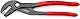 KNIPEX Federbandschellenzange mit rutschhemmendem Kunststoff überzogen grau atramentiert 180 mm, 85 51 180 A