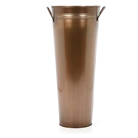 Hosley 15" Antique Bronze Vase Cover