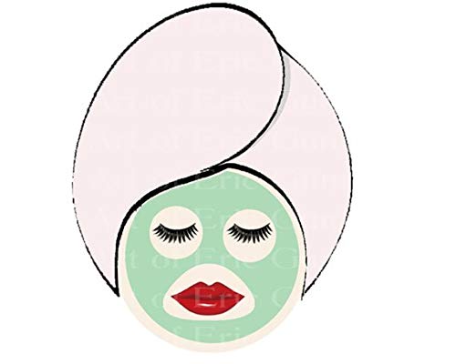 8" Round - Girl Spa Day Birthday - D22130 - Edible Cake/Cupcake Party Topper - D22130