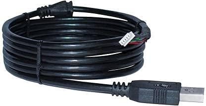 Data Cable for Mantra MFS 100 Fingerprint Scanner Biomet 1.8 m Micro USB Cable (Compatible with Mantra MFS 100 Fingerprint Scanner Biomet, Black, One Cable)