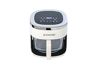DESSINO Digitale Luftfritteuse ohne Öl, 4,2 l, ohne Vorheizen und automatische Abschaltung, Glaskorb mit 360°-Sicht, Touchscreen, Kapazität 5-6 Portionen, 6 Programme, einfache Reinigung, 1300 W – Ansicht 2
