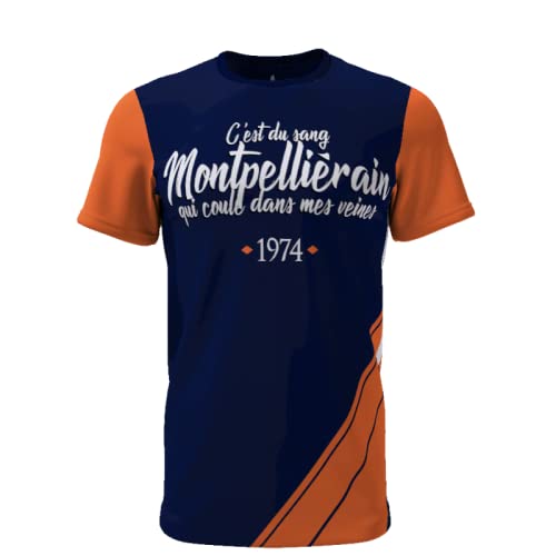 Tribune FC C'est du Sang Montpelliérain Qui coule dans Mes veines - Supporters Montpellier - 5XL, T-Shirt